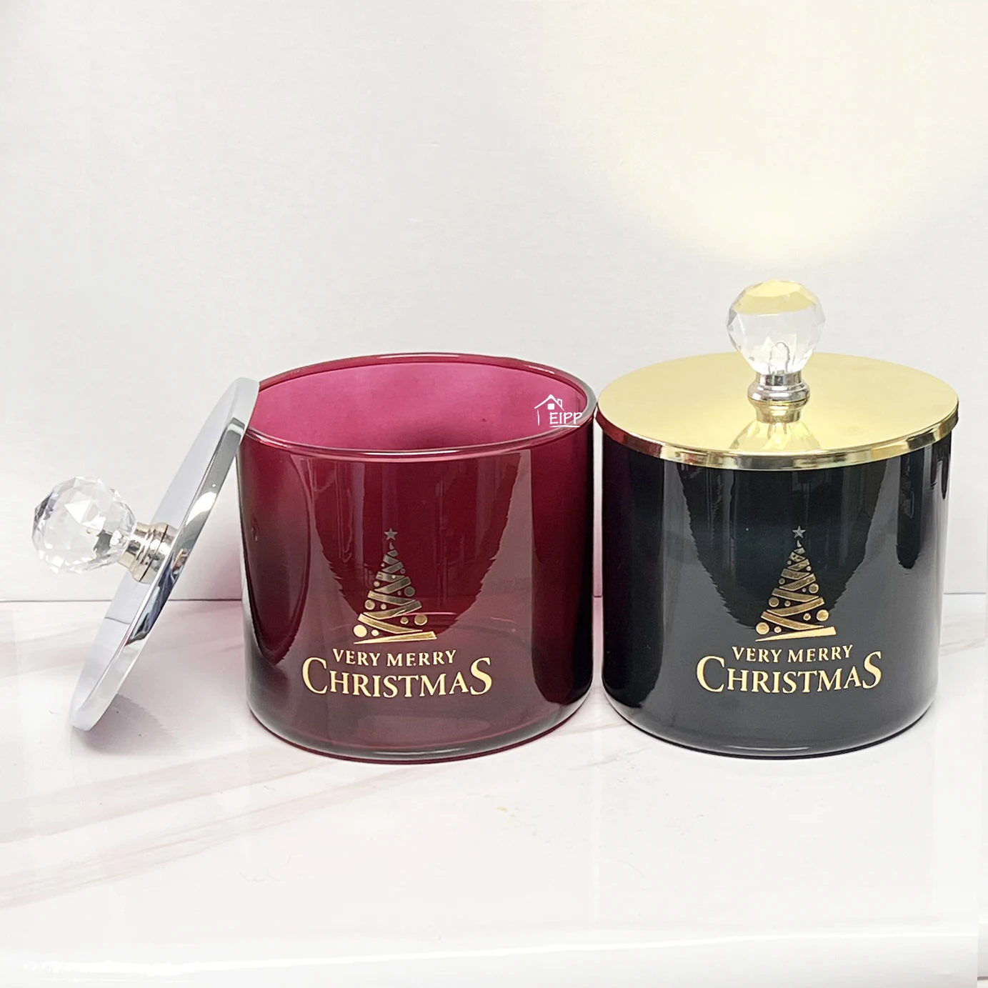 2024 Hot Selling Product Custom Label Scented Candles Soy Wax Glass Jar Vanila Scent Candle Christmas Gift