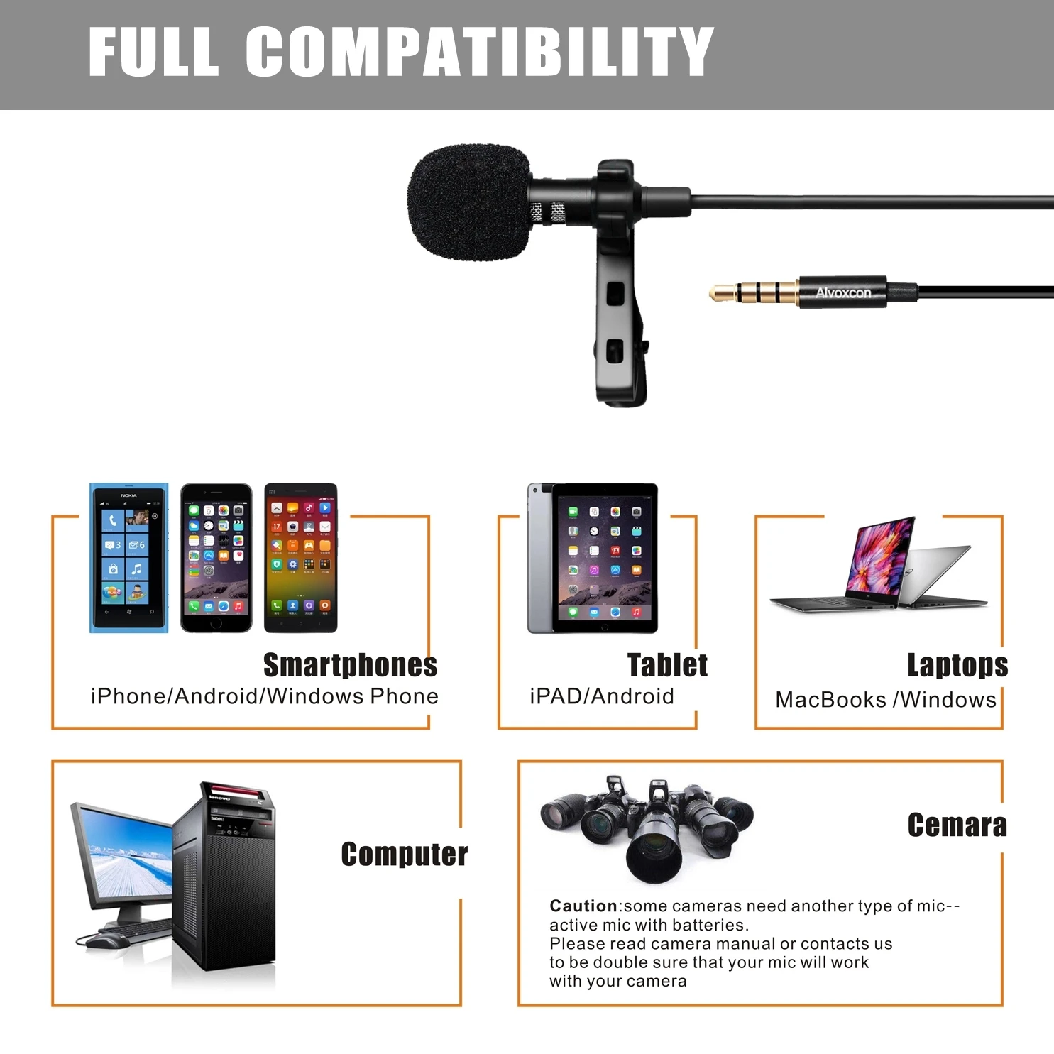Panvotech Wholesale Portable 3.5Mm Recording Lapel Wired Mini Lavalier Condenser Microphones