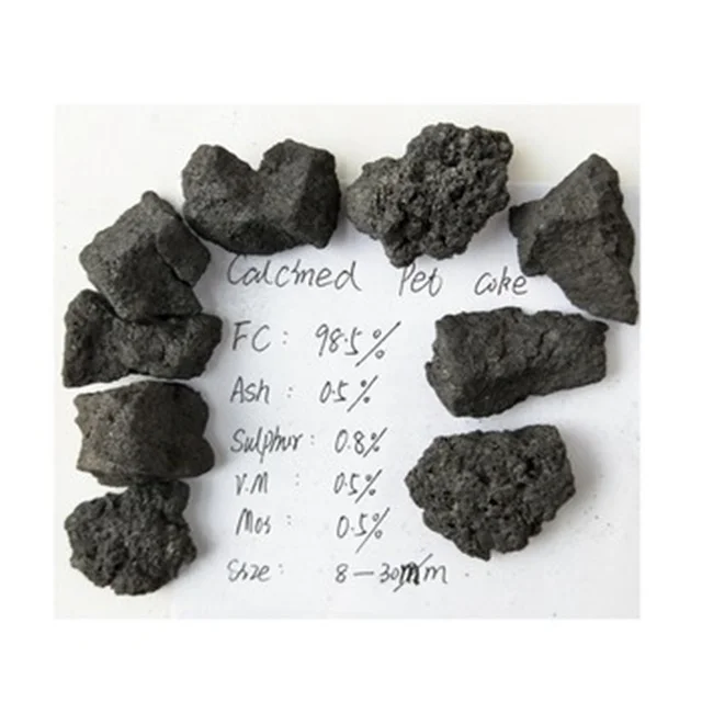 Изготовленный на заказ размер CPC кальцинированный нефтяной кокс для производства алюминия и анодов