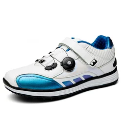 New Golf Shoes Men Sports Shoes Waterproof Rotating Buckle Breathable Golf Sneakers High Quality Professional Golf Trainers Men