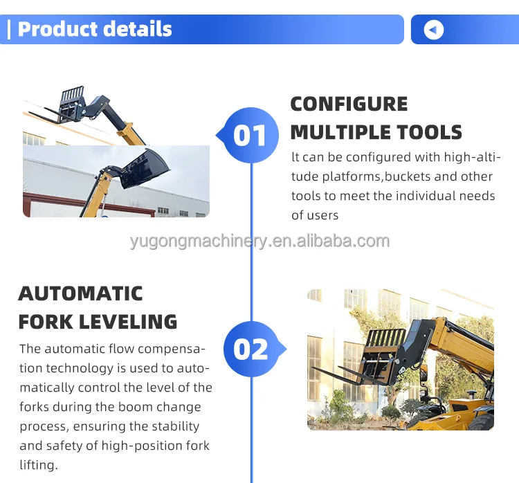 Tire model 16/70-20 boom 3 ton telescc handler forklift 3