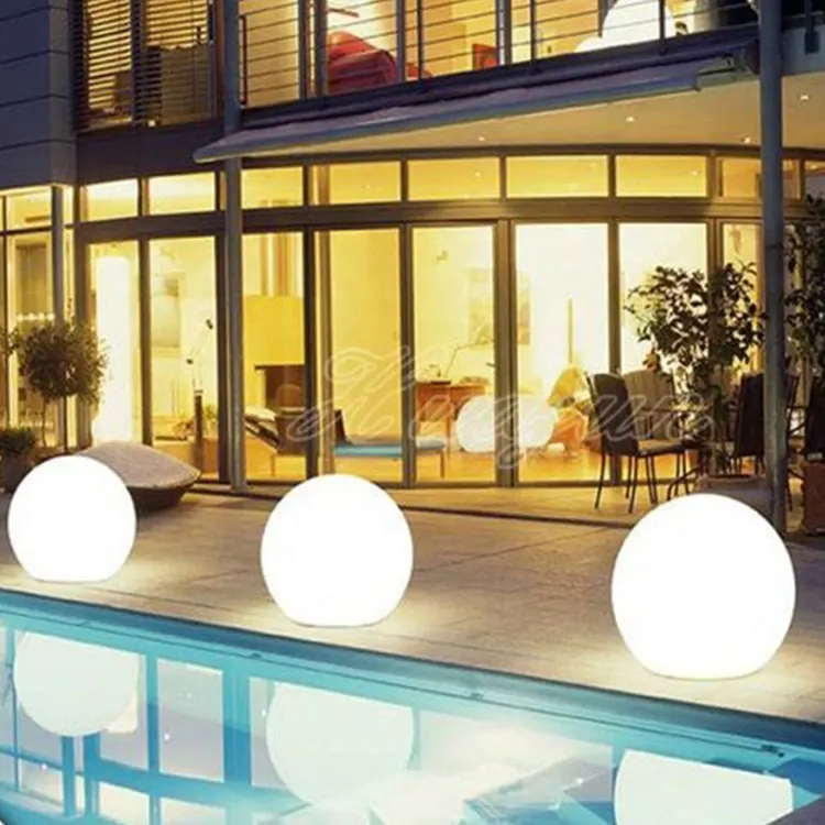 
top sale outdoor led ball light with rechargeable battery ,color changing by remote,led ball table 