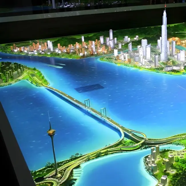 Hot Selling 3D Architectural Models for Exhibition Scale Estate House Custom City Miniature Trees City Planning Miniature Design