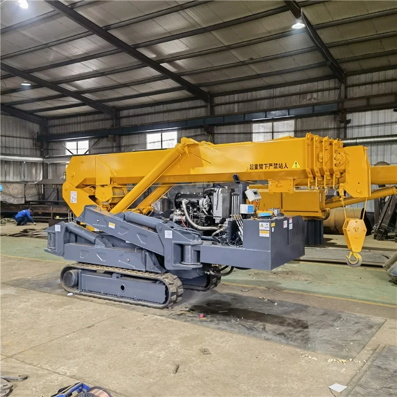 Морской мобильный строительный мини-подъемник на гусеничном ходу самоходный сборщик автоматические электрические мини-подъемные краны 3 тонны