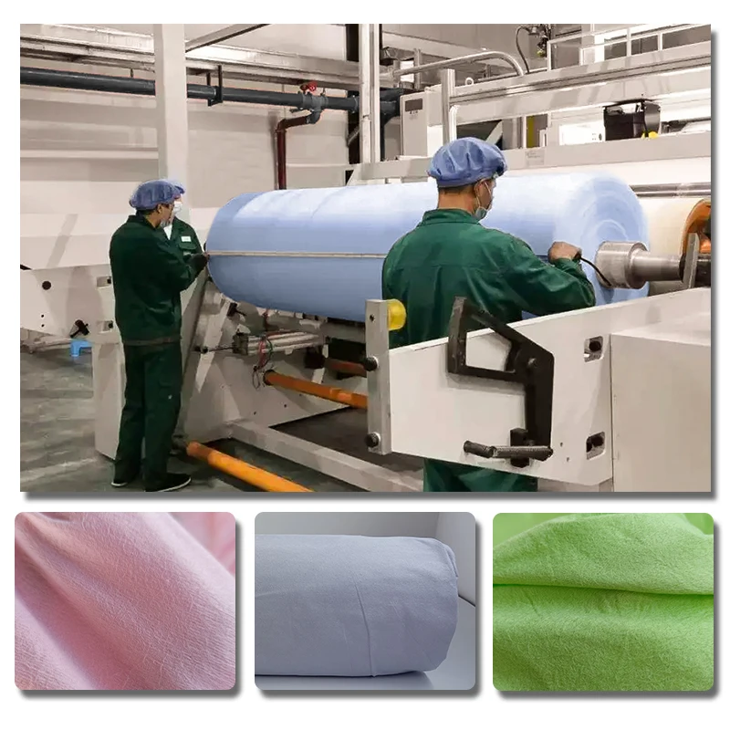manufacturer spunlace rolls color new material  microfiber sheet mask high quality spunlace nonwoven fabric