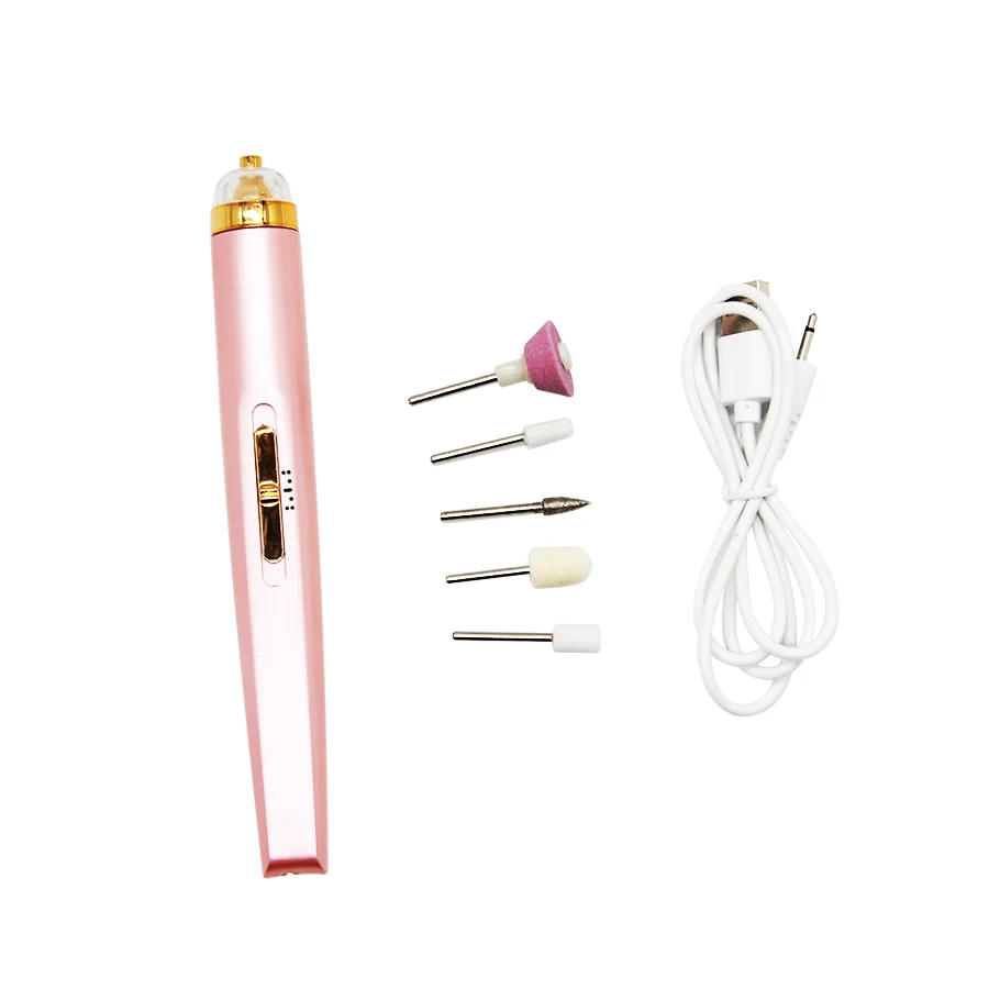 New Professional High Power Drills Portable mini pen Electric manicure grinder USB Nail Drill Kit