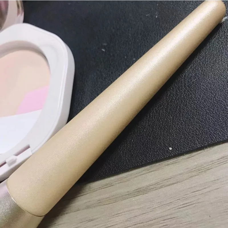 #329 Factory Direct Supply Explosive Beauty Tools Gold Color Cosmetic Blush Brush Large Single Super Soft Loose Powder Brush