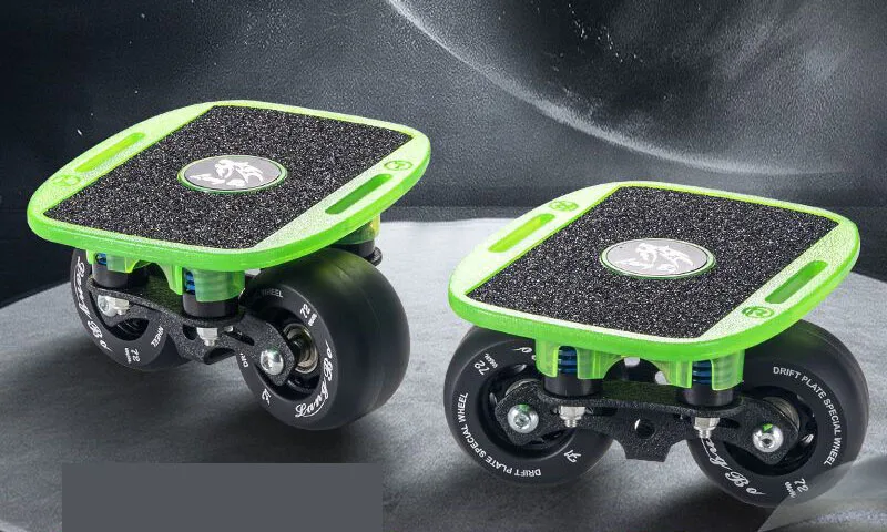 Freeline Drift Skate Portable Roller Road Plate Anti-slip Skateboard with Alloy trucks and LED lighted PU wheels