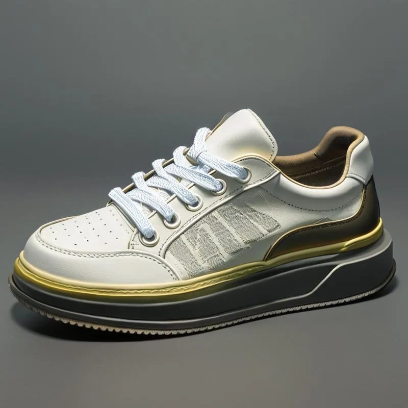 Tide Men s Casual Fashion Sports Shoes with Round Toe Soft Single Board Shoes for Summer