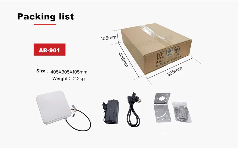 Long Reading Range  Passive EPC C1 GEN2 Passive RS232 WG26 34 RJ45 interface Vehicle Access Control UHF RFID integrated reader