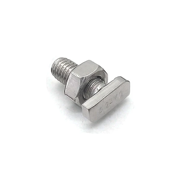 In Stock JIS 1166 Stainless Steel T Bolt SS304 SS316 T head Bolt For Solar Mounting System