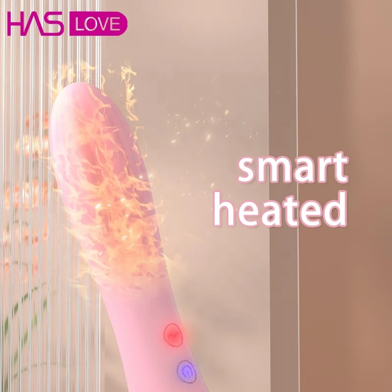 Haslove хит продаж Венера палочка с подогревом Двойные головки дилдо вибратор 20 режимов взрослый для женщин секс-игрушки