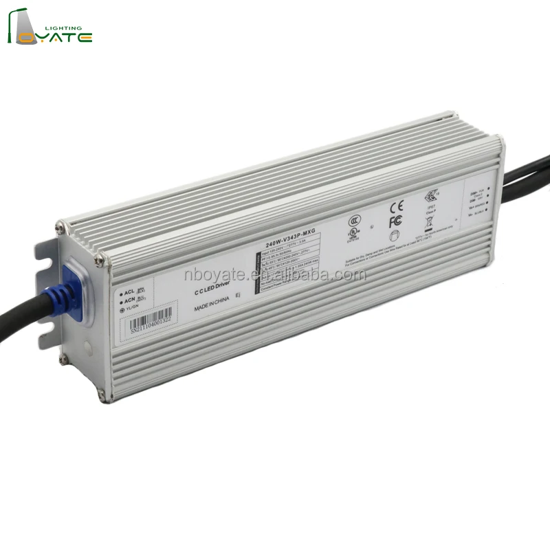 Dimmable  programmable led driver 240w ip67 5 years warranty for outdoor led project light dali dimming driver