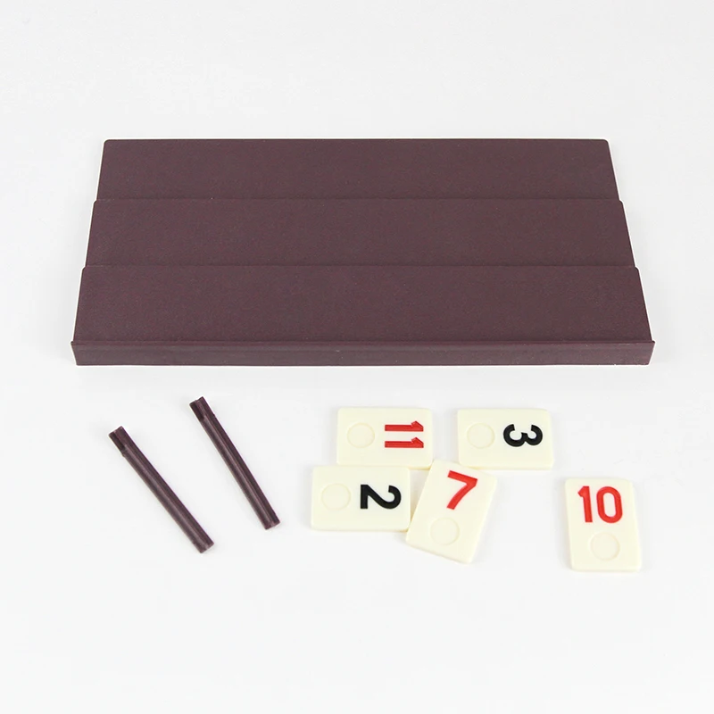 hot sale digital donimoes plastic rummy Mini Travel melamine rummy Tile Board Game for 4 player