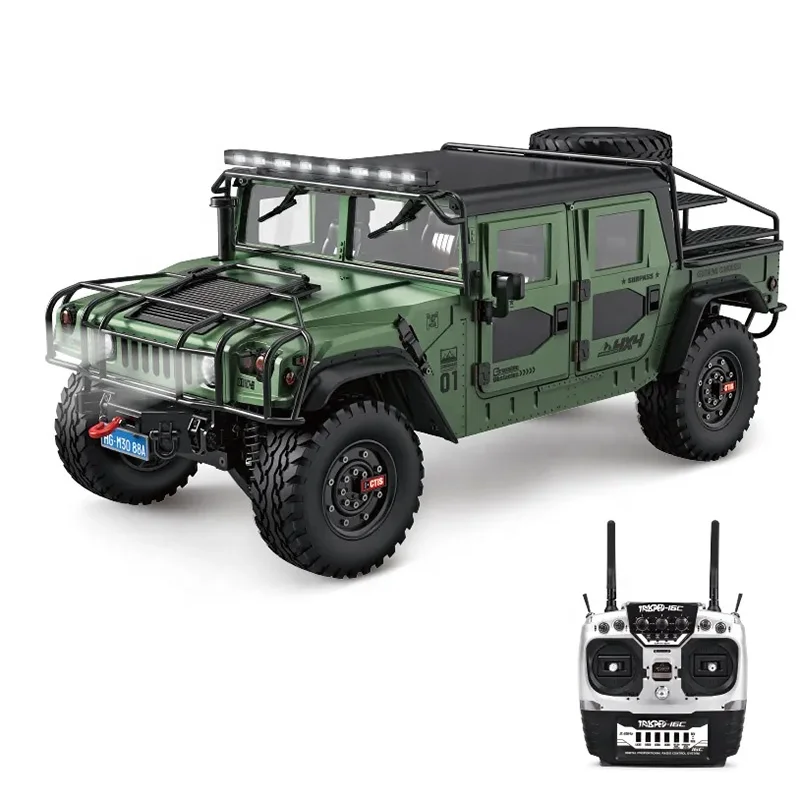 HG P415A PRO Модернизированный звуковой 1/10 2 4 г 4WD металлический Hum H1 бронированный Радиоуправляемый пикап игрушечный автомобиль гусеничный 4x4