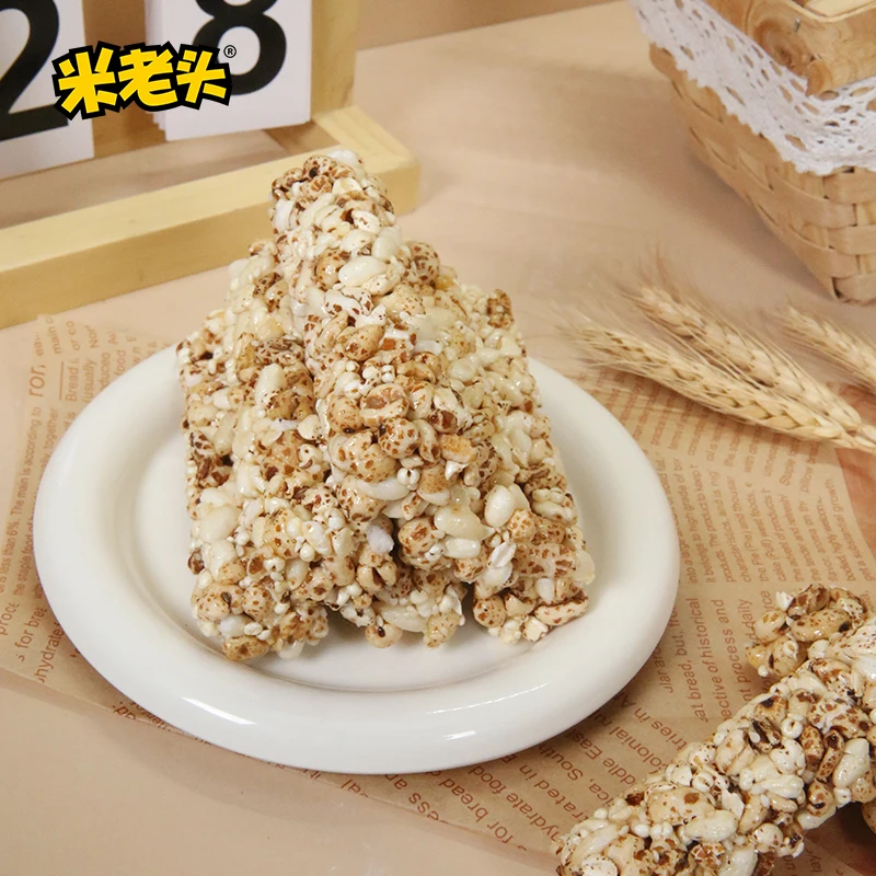 Uncle Pop Factory Direct Wholesale Grain Snacks Peanut Flavor Snacks Cereal Wheat Sticks with Highland Barley