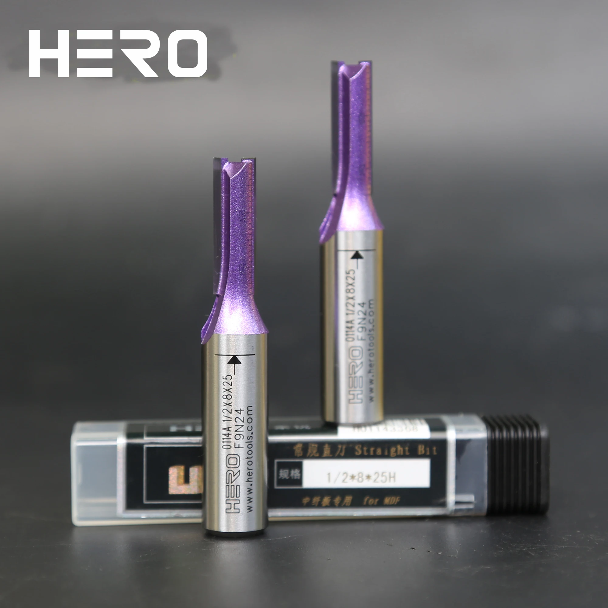 HERO твердый карбид вольфрама наконечник с прямым наконечником Cnc фрезы Фрезы для доски и Mdf Cx