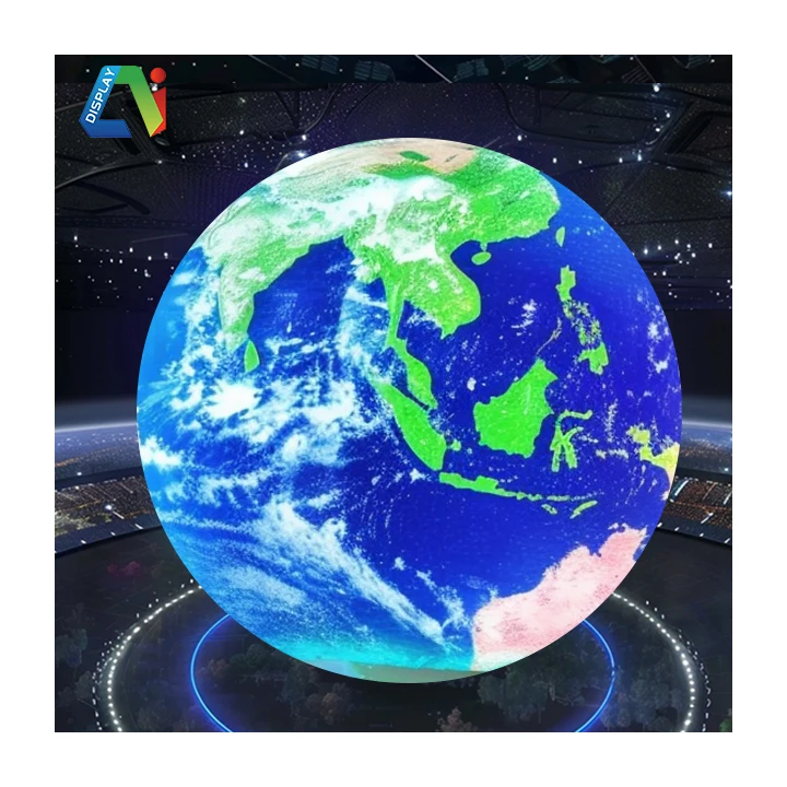 Indoor & Outdoor Spherical LED Ball Globe Sphere Full Color 1m 1.5m  2.5m 3m Diameter Shaped LED Display Screen P2.5
