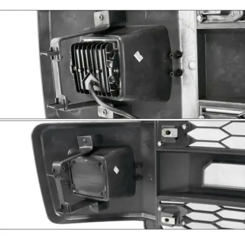 2018 2019 2020 Black ABS Raptor style Grills Front Grill with Light for FORD F150