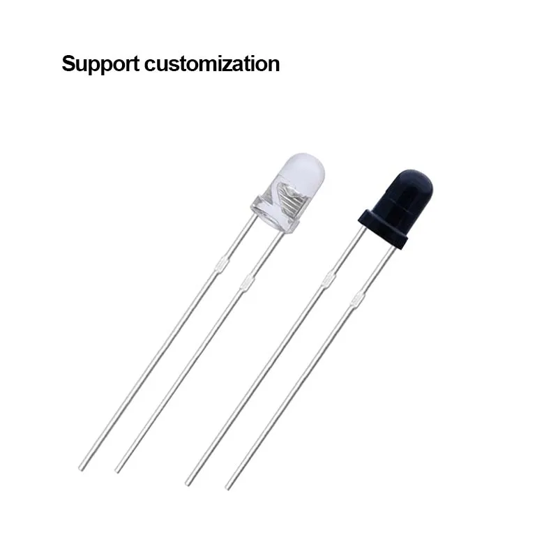 Sensitive 3mmIR850/940nm photoelectric infrared remote control transmitter and receiver tube F3 photosensitive diode plug-in