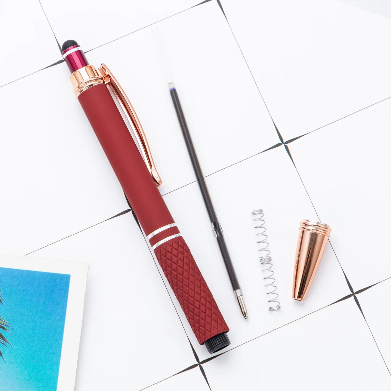 New Product press ballpoint pen custom logo manufacturers supply office stationery metal gift pen