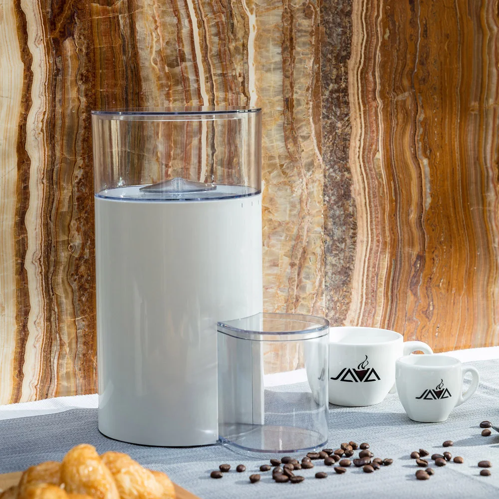 RTS Electric Electric Coffee Grinder Bean Italian Conical Burr Grinder Plastic+stainless Steel Free Spare Parts 220V-240V CN;ZHE