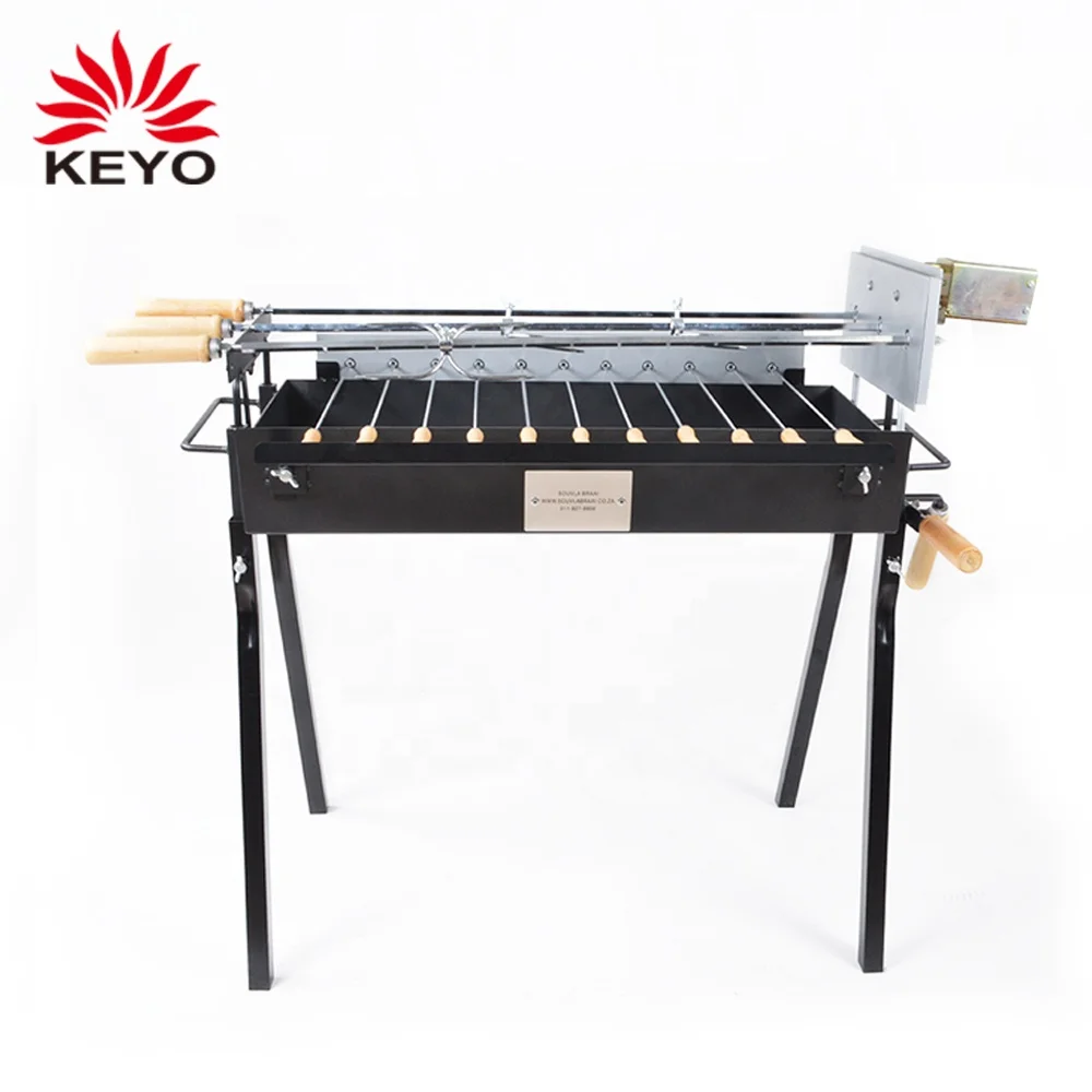 Electric Charcoal Bbq Cyprus Skewers Grill Automatic Outdoor Skewers Charcoal Rotating Bbq Grill