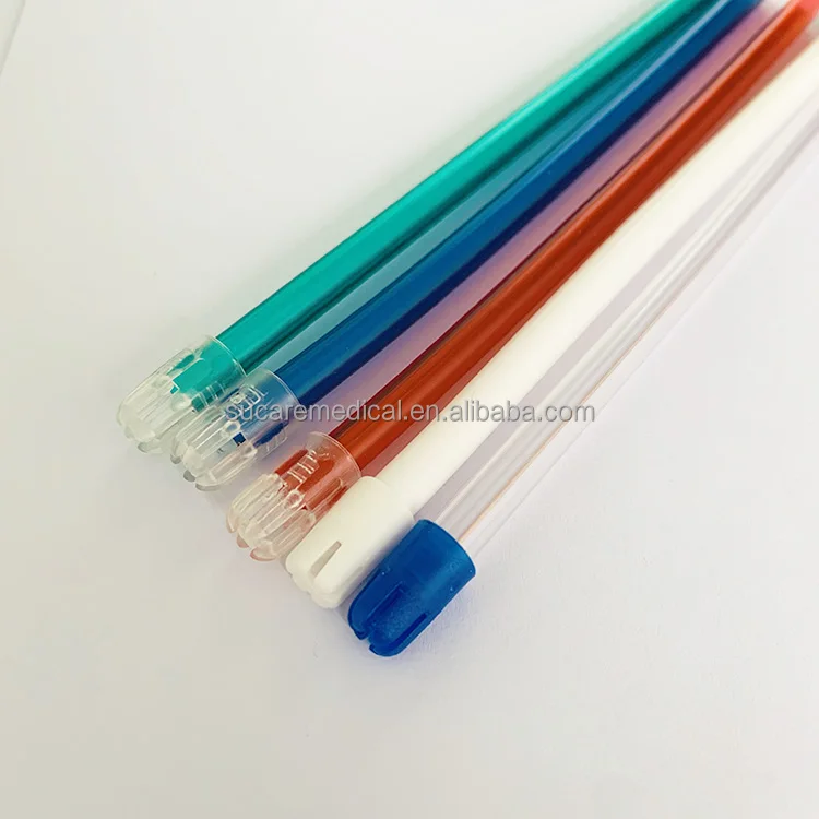 Disposable Dental Clinic Supplies Bonded Clear/Blue Tip Saliva Ejector 100/pack