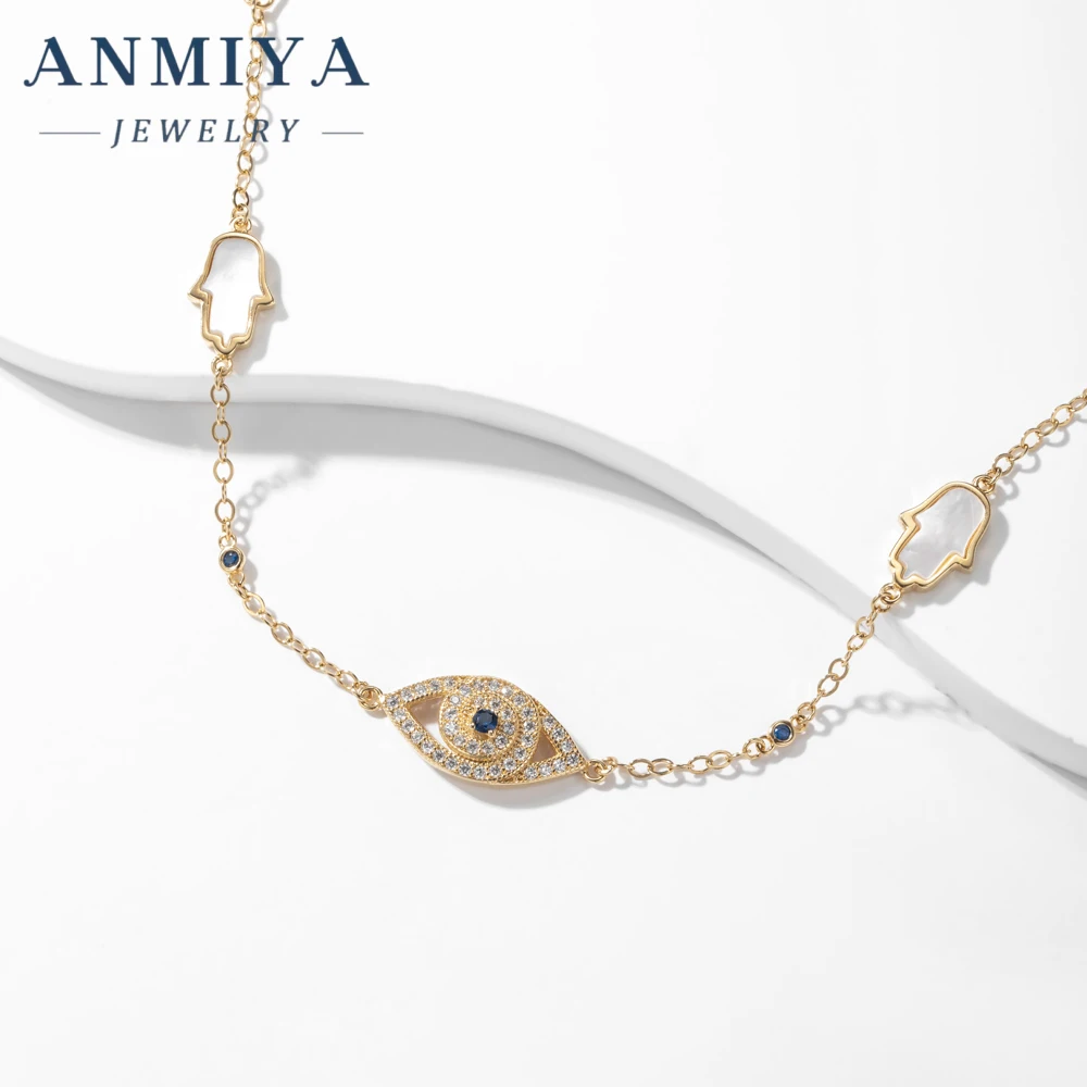 Fashion High Quality New Design Evil Eyes 18k gold 925 silver bracelet for friendship