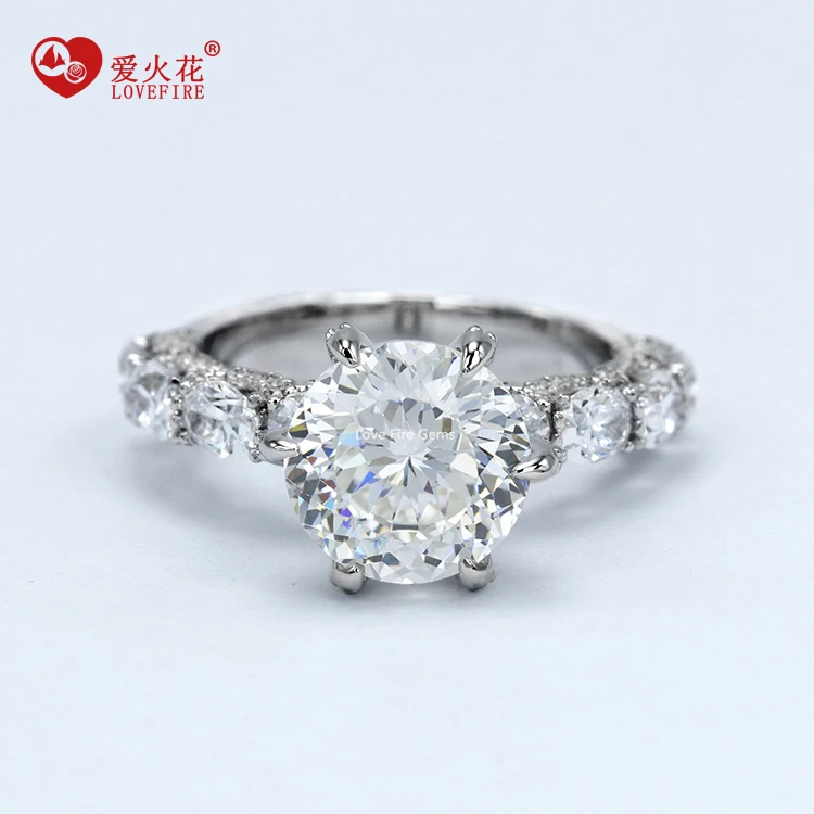 wholesale fine jewelry custom artificial gemstone women engagement 925 sterling silver ring