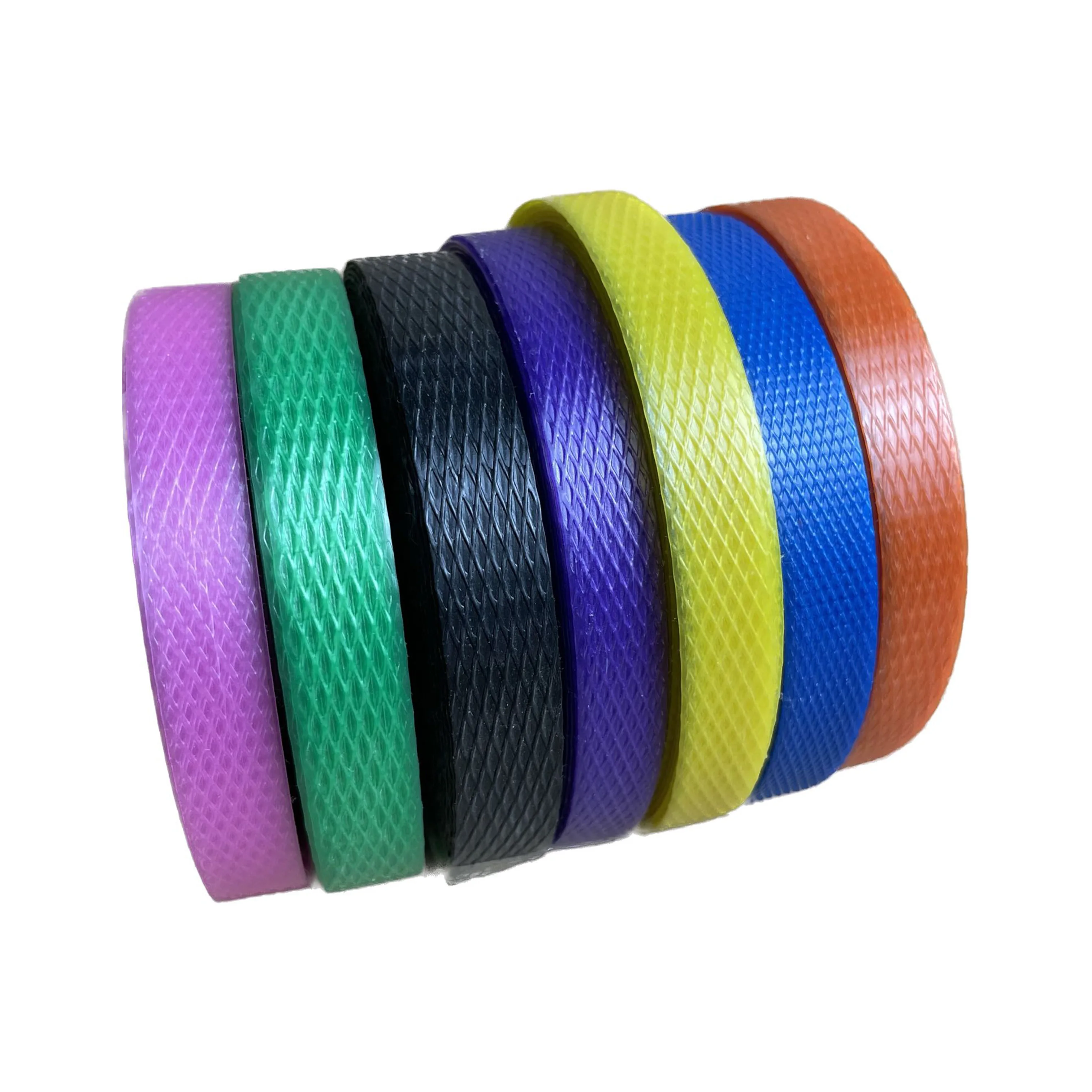 One Stop Sourcing New Material 5mm 6mm 12mm Clear PP Polypropylene Plastic Bailing Wrapping Packing Strapping Band Tape Roll