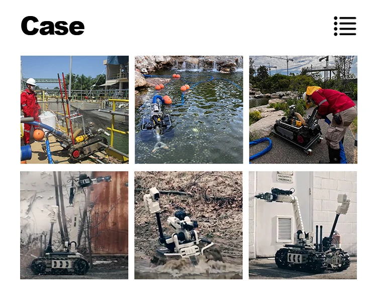 Customized crawler rov underwater pipe cleaning robot