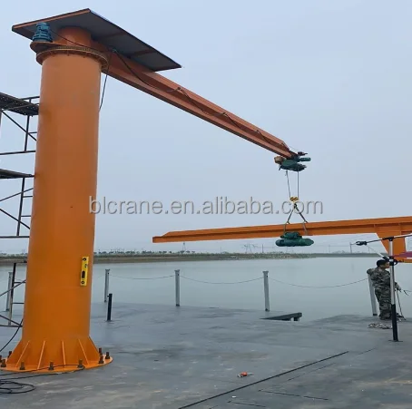 High quality 270 360 degree portable floor mounted articulated jib crane 500 kg 1 ton 2 ton 5 ton price