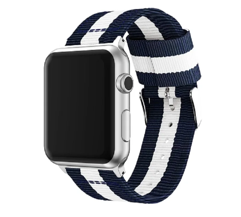 Заводской чехол из переработанного материала для часов Pulsera Reloj нейлоновый ремешок смарт-часов роскошных Iphone Apple