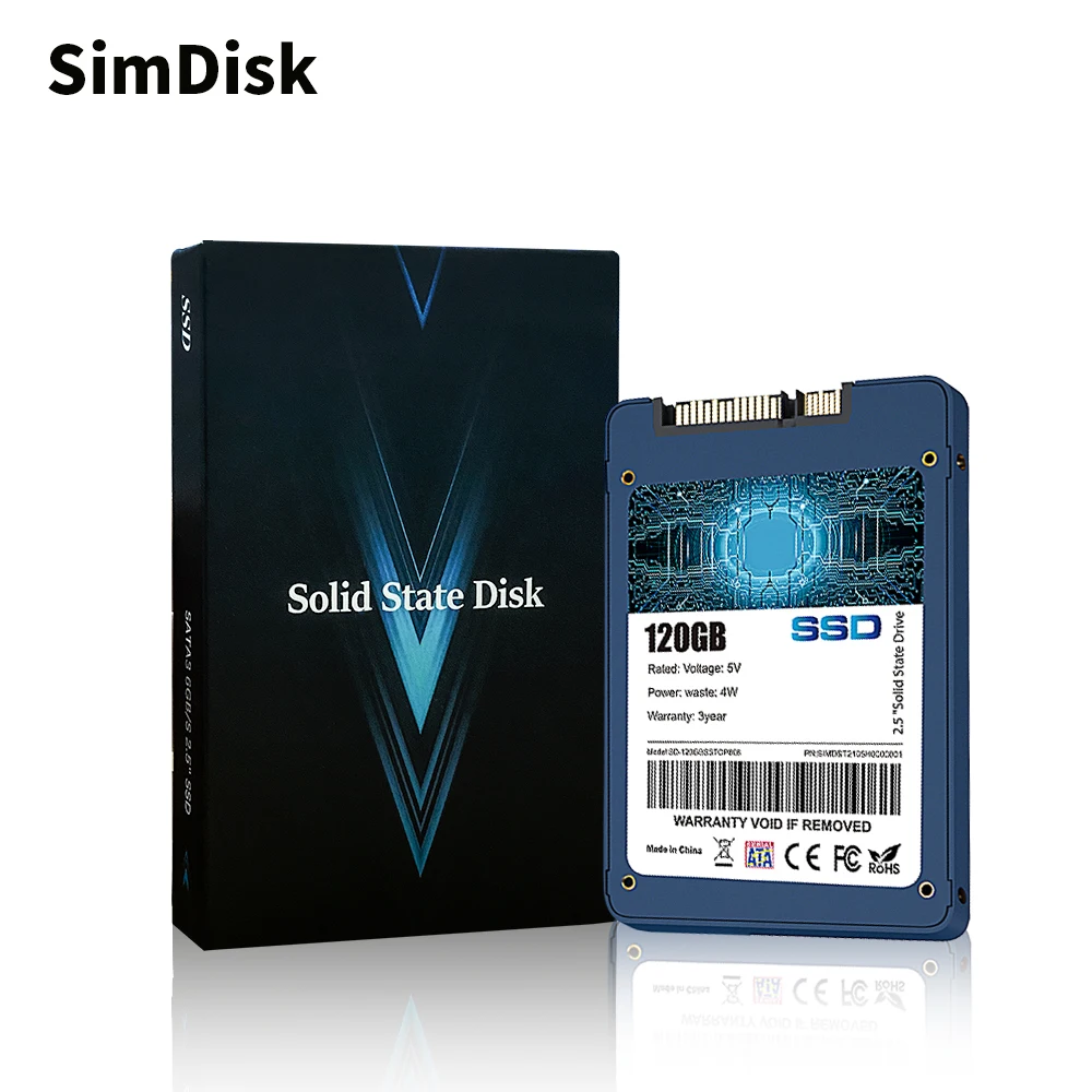 SimDisk Factory Direct Solid State Drive 120GB 128GB 240GB 256GB 480GB 512GB 1TB 2TBSSD 2.5-inch SATA High-speed Hard Drive Disk
