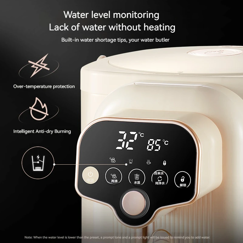 Wholesale Electric Kettles 3.8L 1200W Temperature Settings Child Safety Lock And Re-boil Function Electric Thermo Pot
