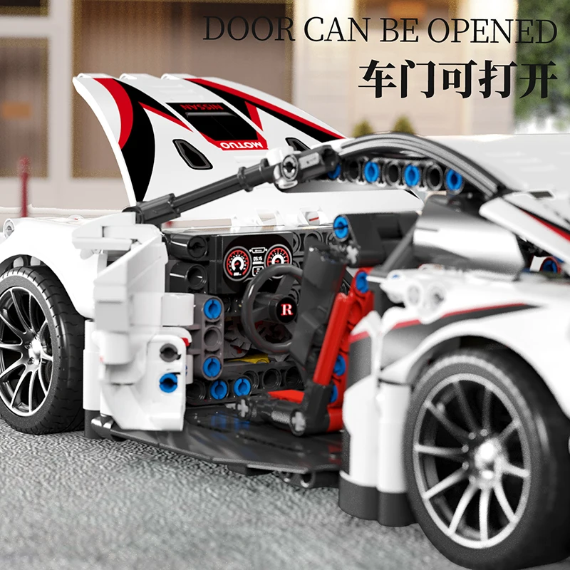 MJ8622 Technology Sports Car Popular ABS Plastic Racing Car Building Block Set Kids Educational DIY Toy 1209+PCS