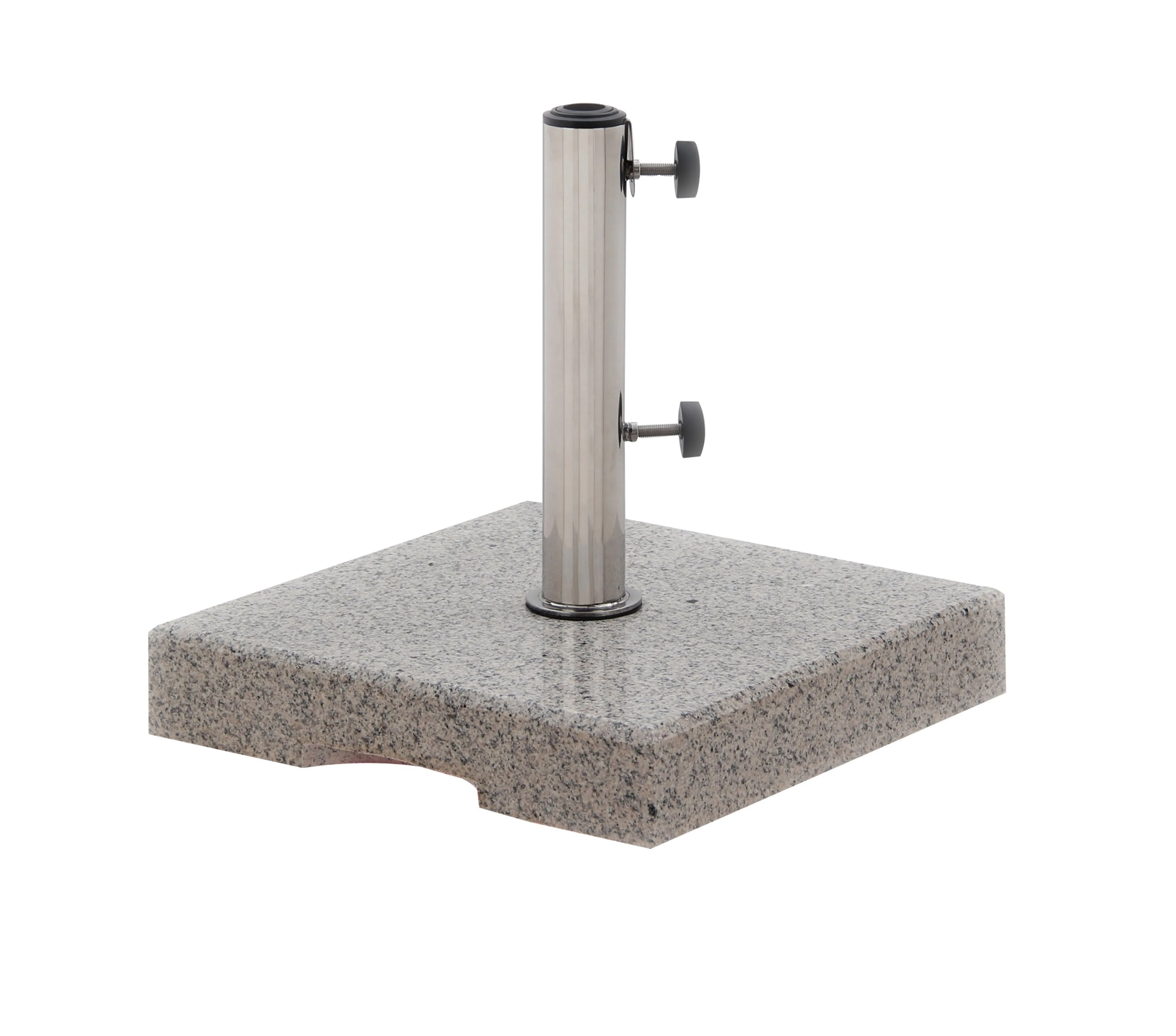 Wholesale professional factory patio Parasol holder Garden granite Outdoor  base with Stainless Steel  Tube  Beach umbrella base