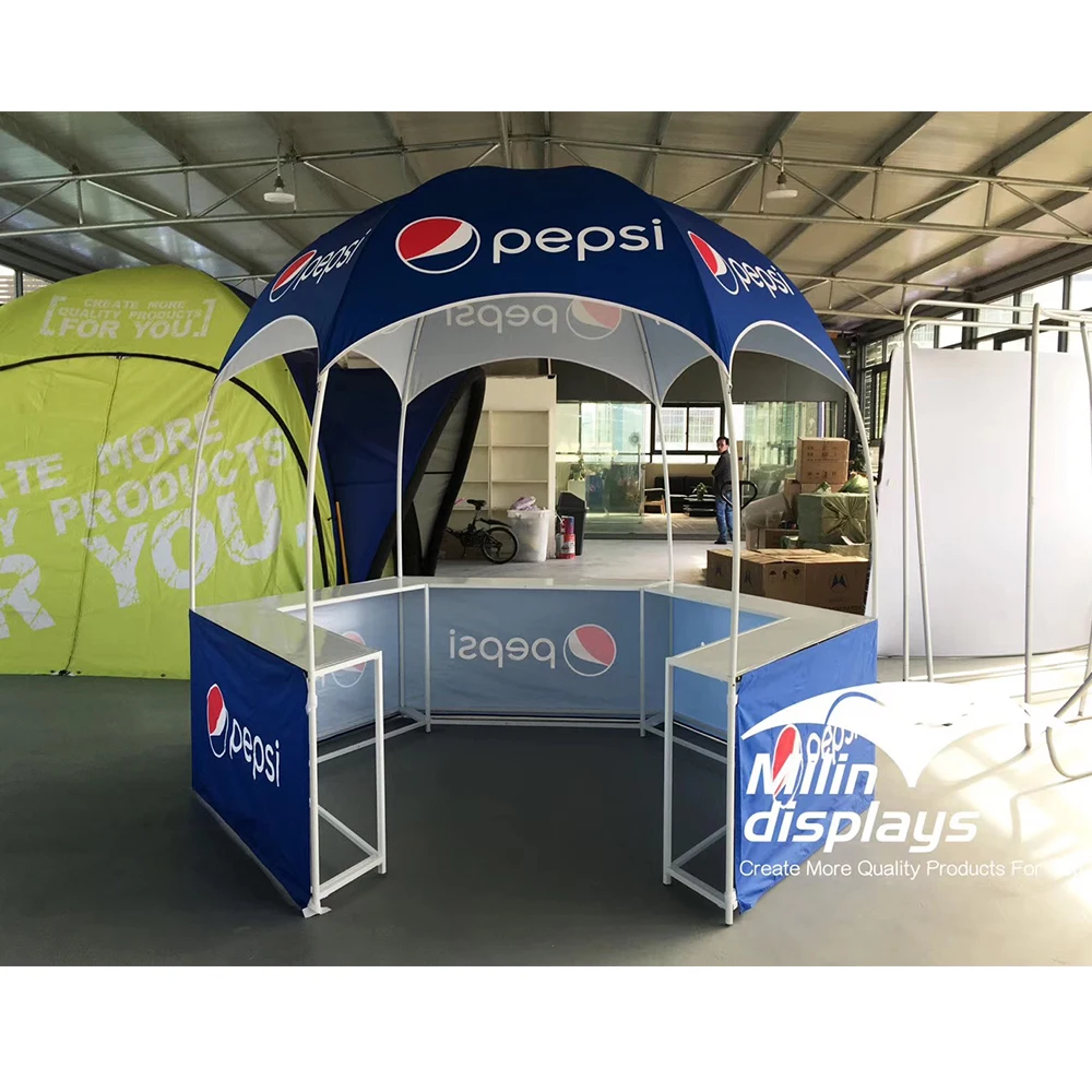 10ft Hexagonal Kiosk Dome Tent Trade Show Tent Outdoor Food Tents For Promotion Event