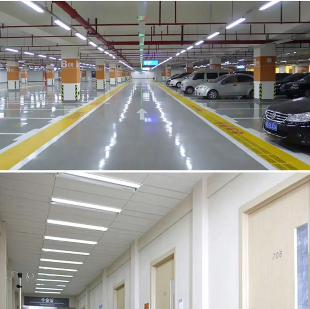 Dimmable 40W Linear Lamp Linkable LED Batten Light 600mm 900mm 1200mm 1500mm Purification Lamps  for Hospital