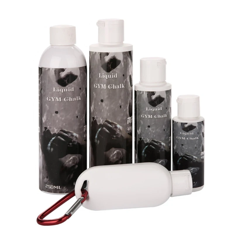 Custom Logo Sports Climbing Weightlifting White Liquid 250ml 50ml Chalk Gym Hand Grip Liquid Chalk