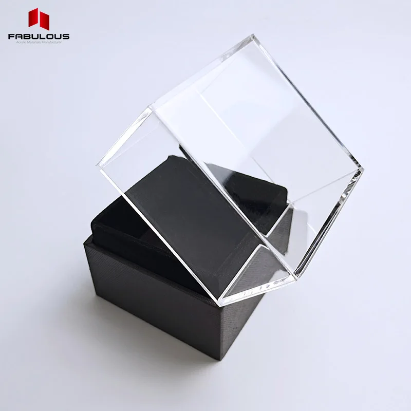 Factory Custom Acrylic Box Clear Display Gift Package Box Decorative Eternal Flower Acrylic Small Box