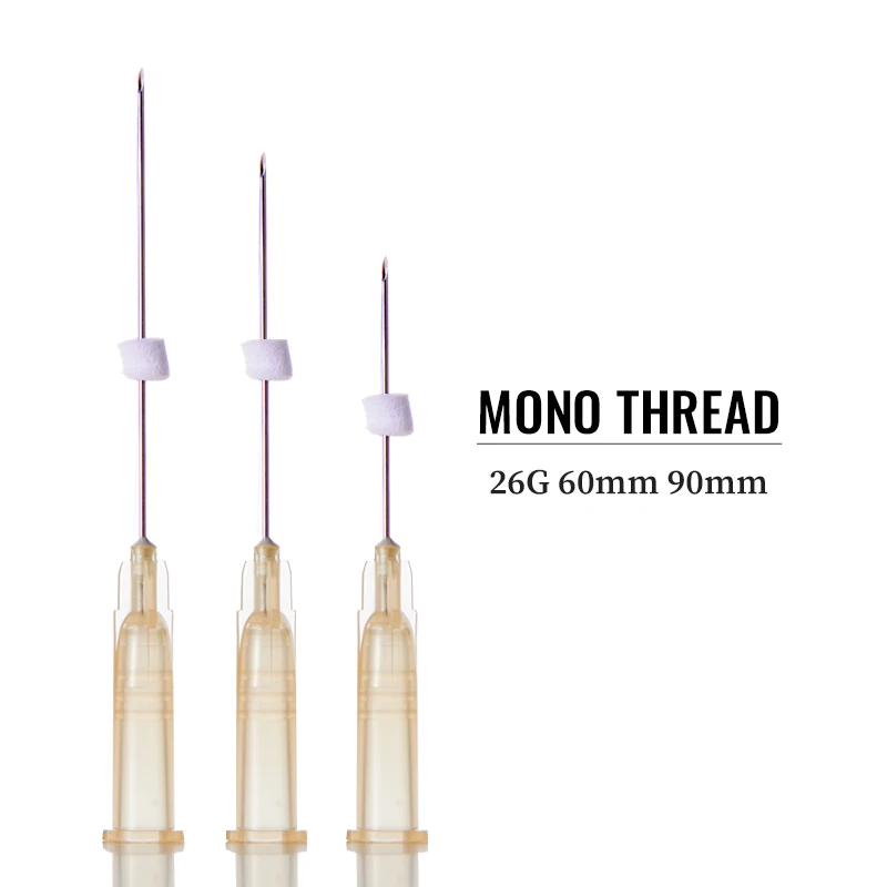 Beauty skin care absorbable sutures 25mm mono lift vline face nose blunt cannula pdo thread