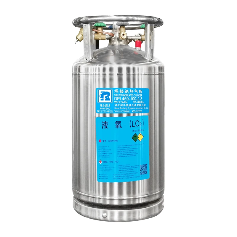 Factory Price Sales Stainless Steel Liquid Air Oxygen Dewar Cylinder