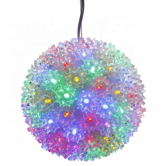 wholesale  50 LED Starburst Light led motif outdoor christmas light roof led ball shaped hanging light