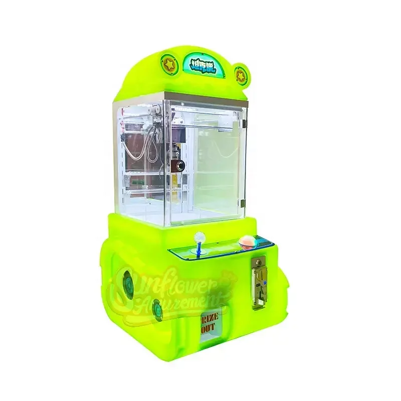 Colorful Doll Machine Coin Operated Machine Mini Claw Machine Plush Toys  for Game Center