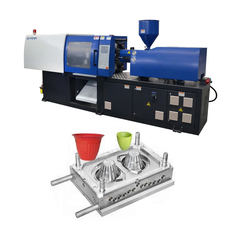Ningbo factory HAICHEN small plastic injection molding machine flower pot making machine