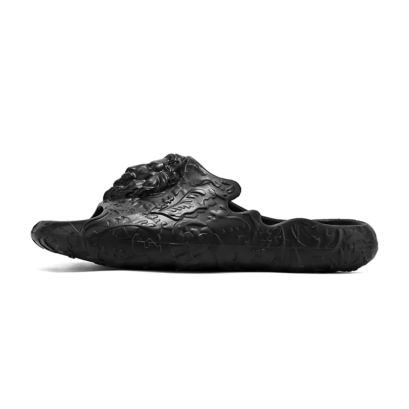 2023 New Sandals Women Slides 3D Lion Relief Platform EVA Slippers Unisex Unique Stylish Slides Slipper for Men