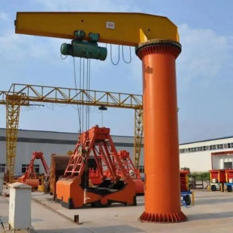 5t Jib Cranes Workshop 360 Degree Floor Mounted Jib Crane with Wheels for Sale