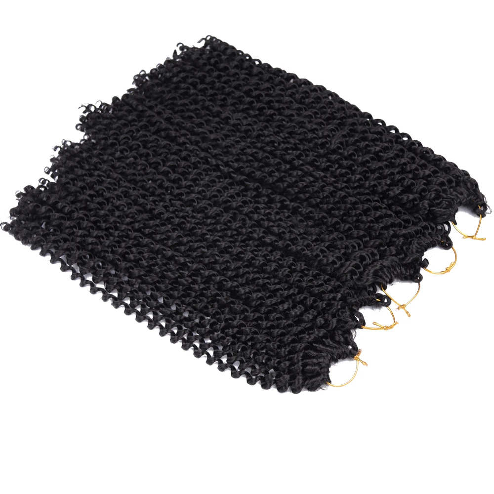 Passion Twist Crochet Hair Water Wave Crochet Braids for Passion Twist Hair Extension Synthetic Pre Looped Fluffy Curly Crochet